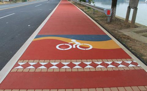 人民路街道彩色沥青涂料